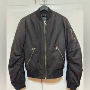 T Classic Stylish Black Topshop Bomber Jacket | Size 6